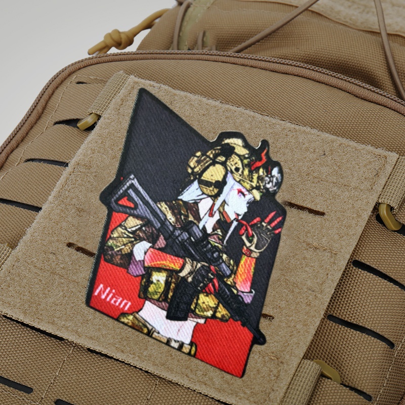 戦術的な少女銃士気バッジプリントパッチ服フックループ軍事パッ - Urban Backpack Tactical のレビューと価格