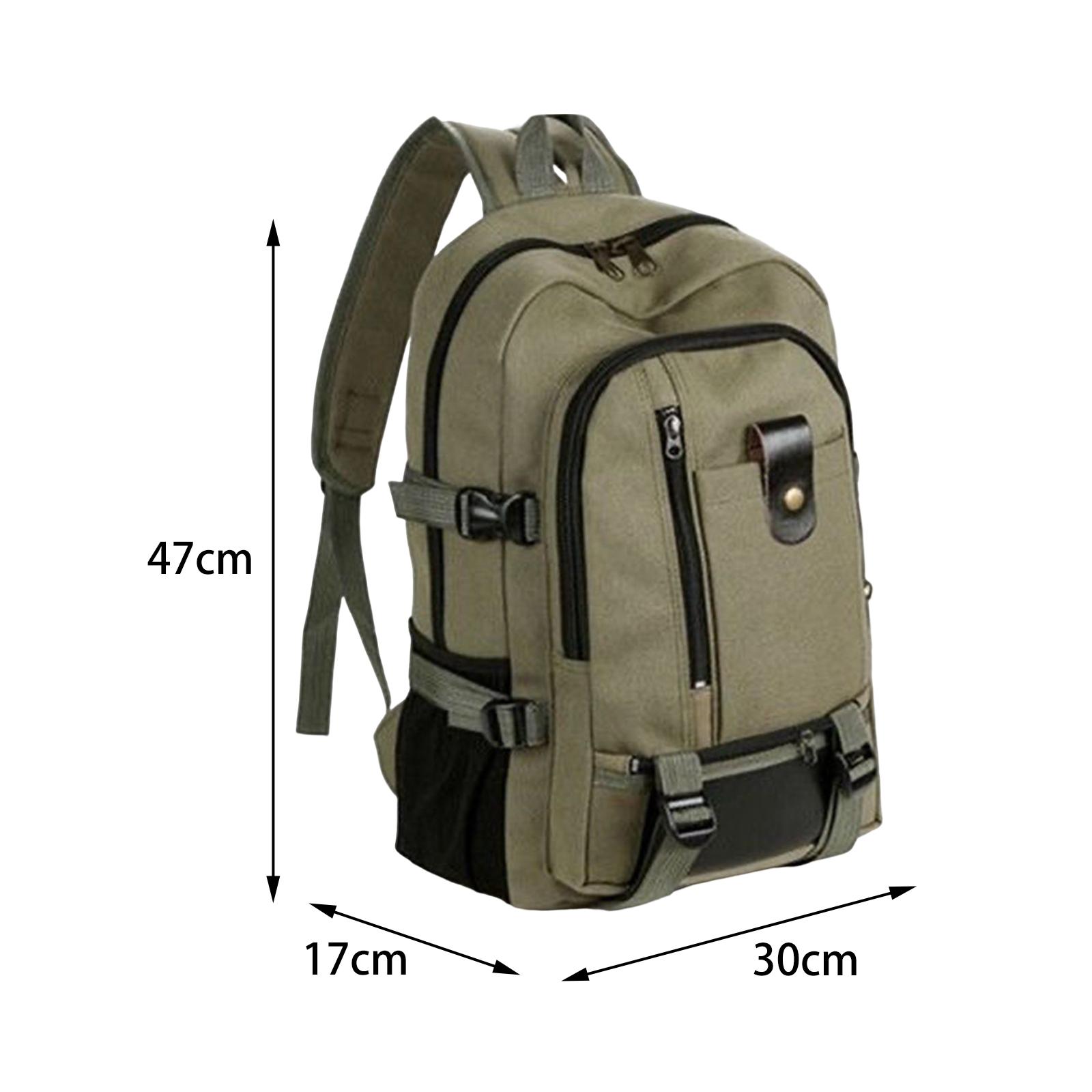 ビジネスや通学に最適な、大容量のキャンバス製トラベルバックパ - Canvas Backpack Casual のレビューと価格